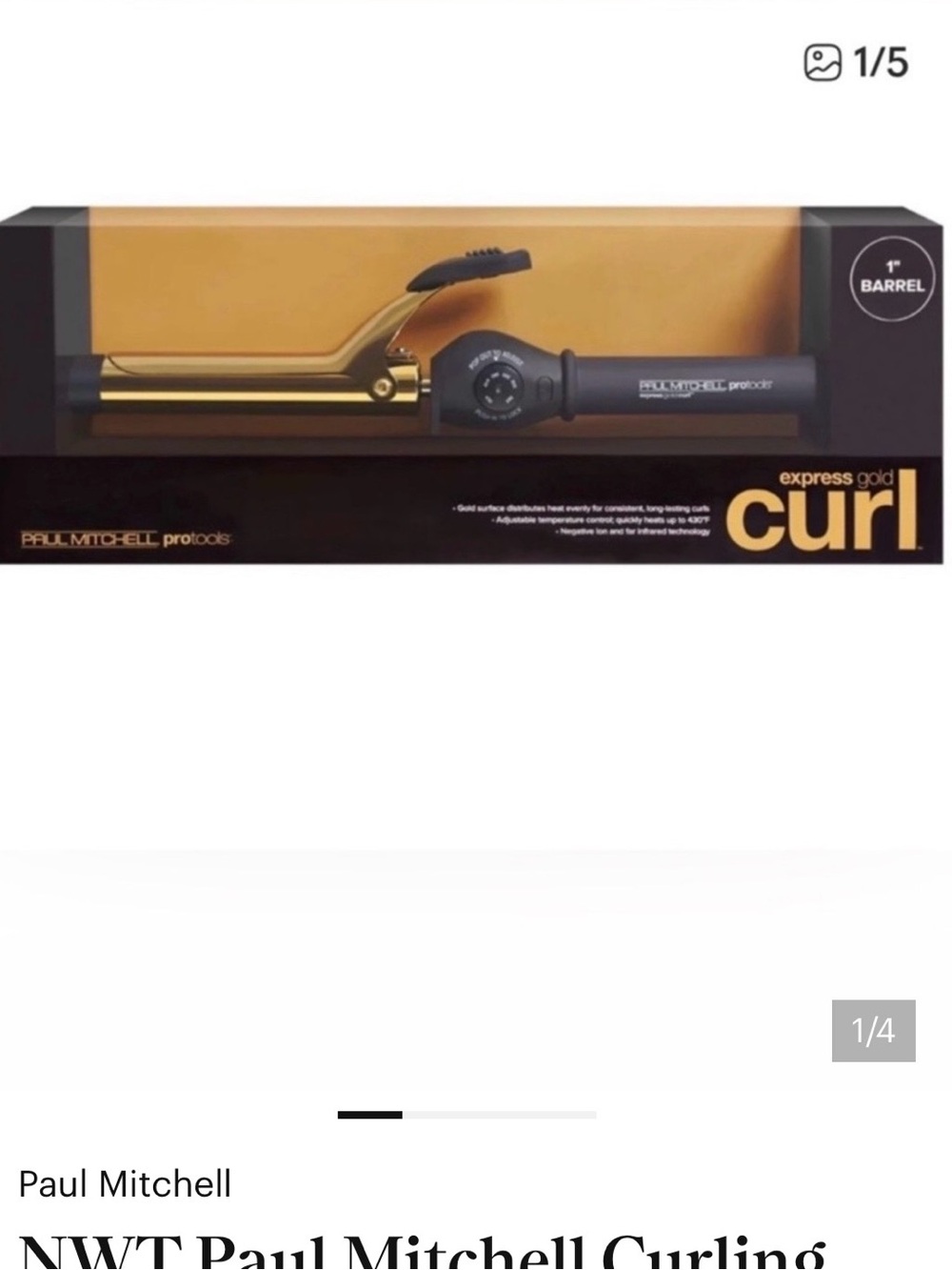 NWT Paul Mitchell 1” Curling Iron